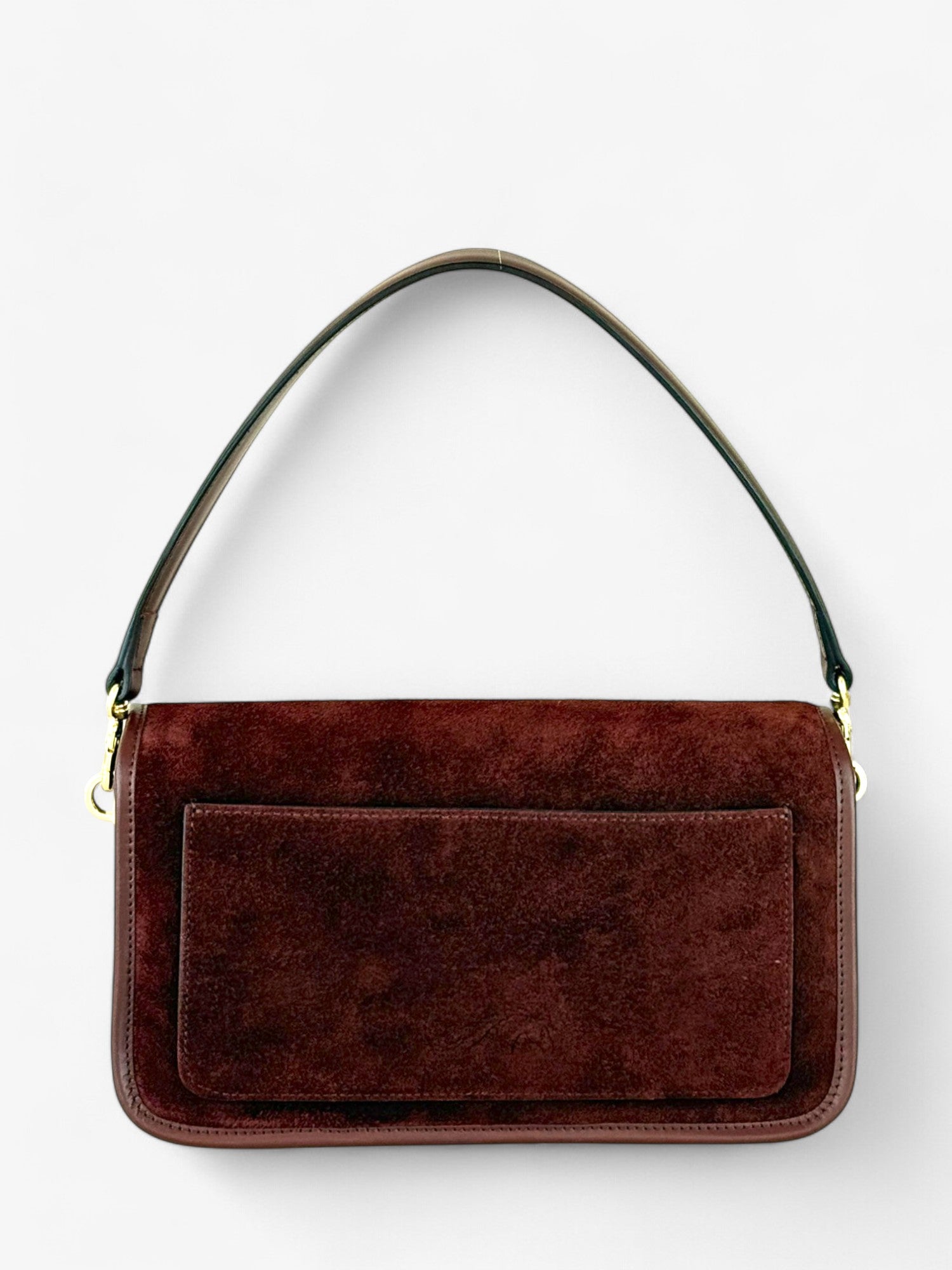 Borsa Baguette Bordeaux Velour