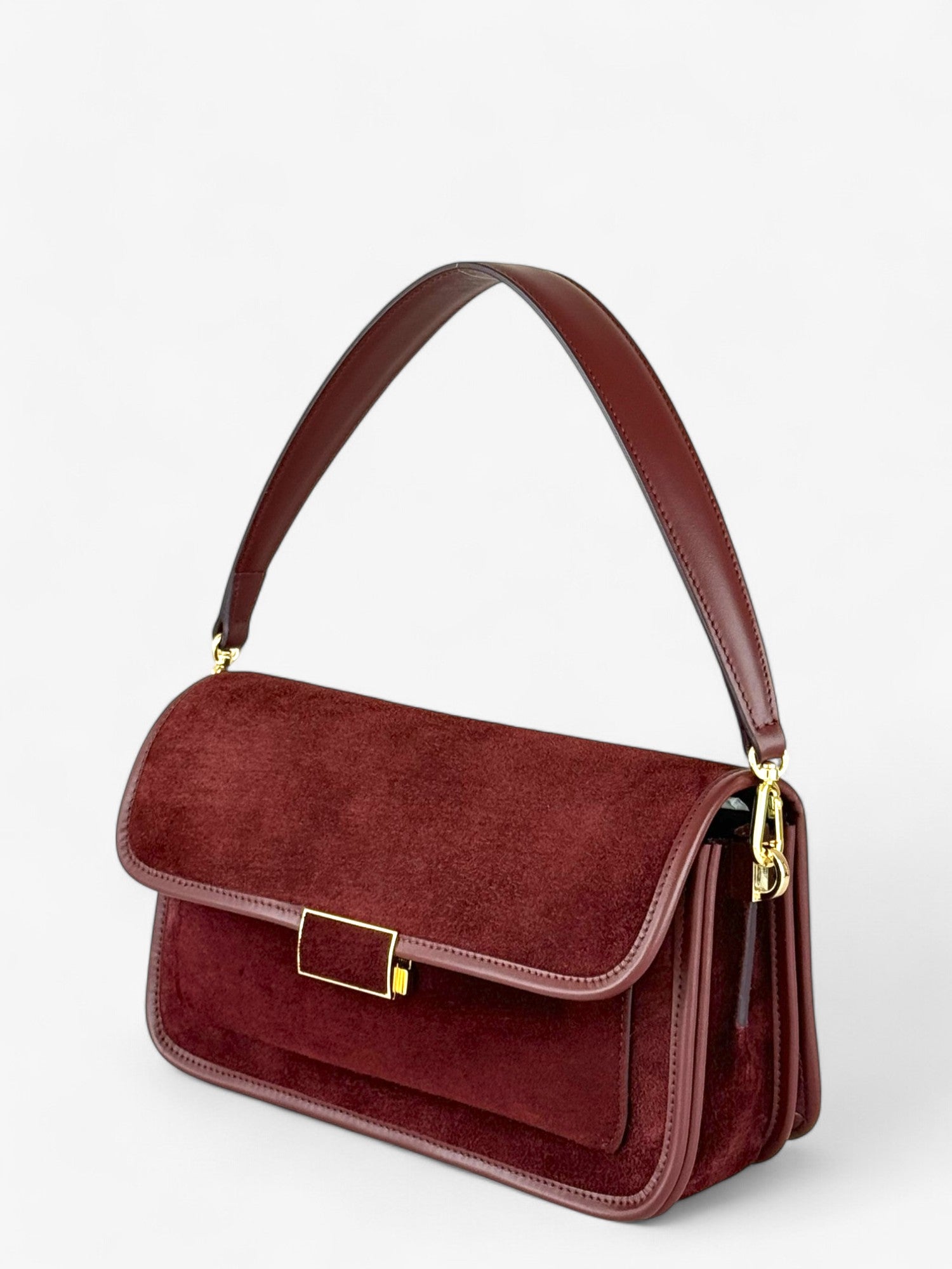 Borsa Baguette Bordeaux Velour