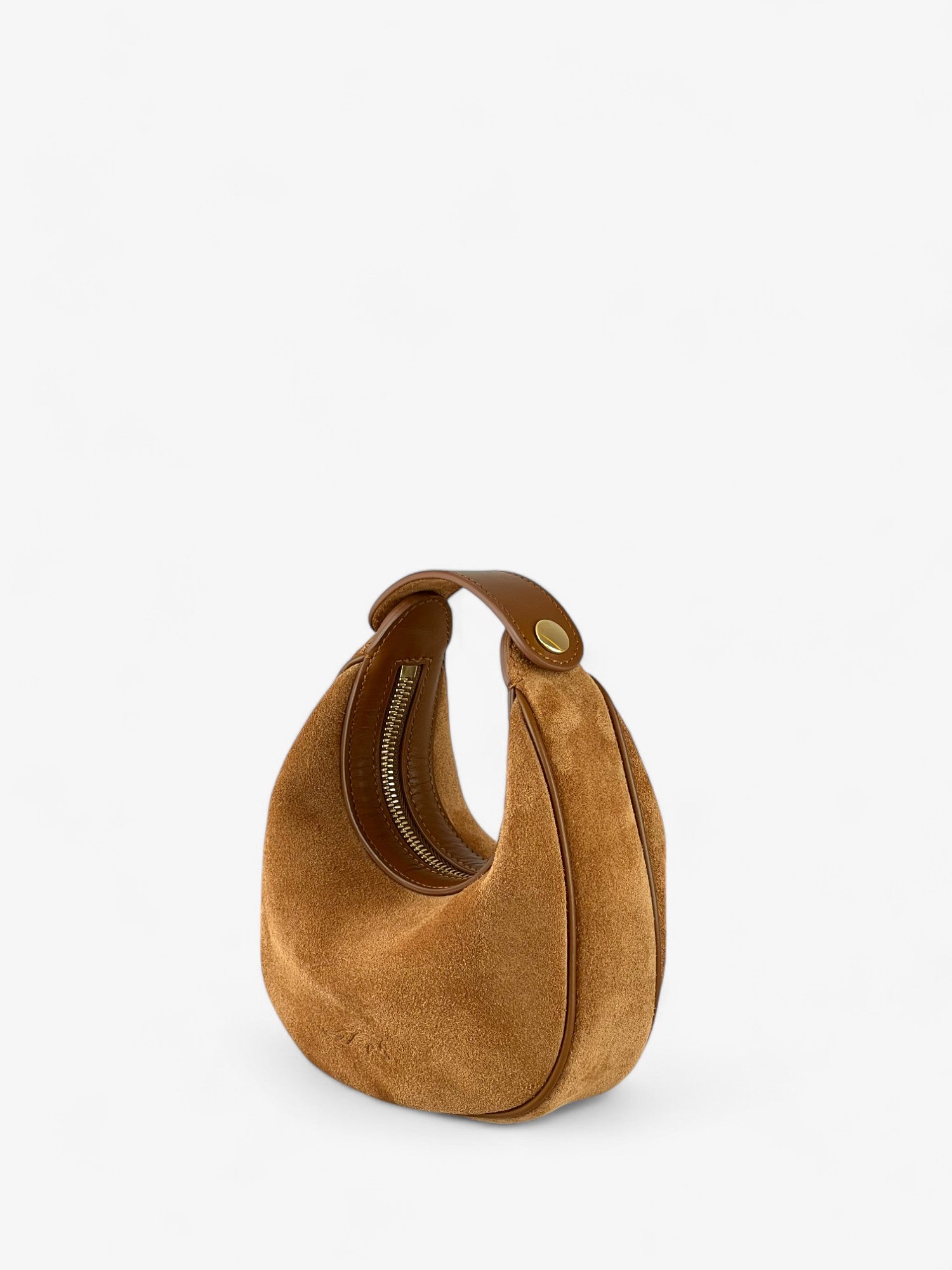 Paris S Velour Cognac Bag