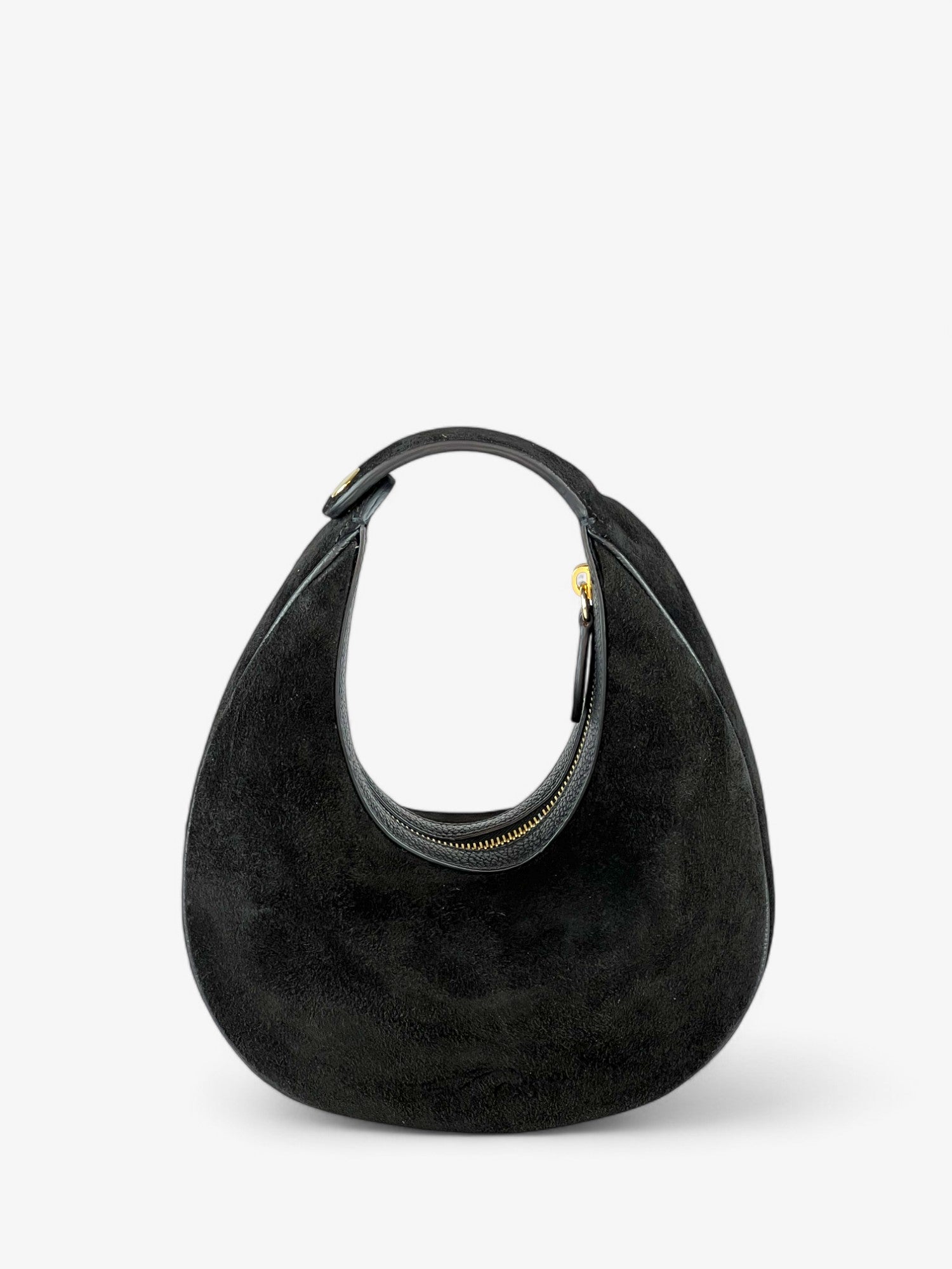 Paris M Velour Black Bag