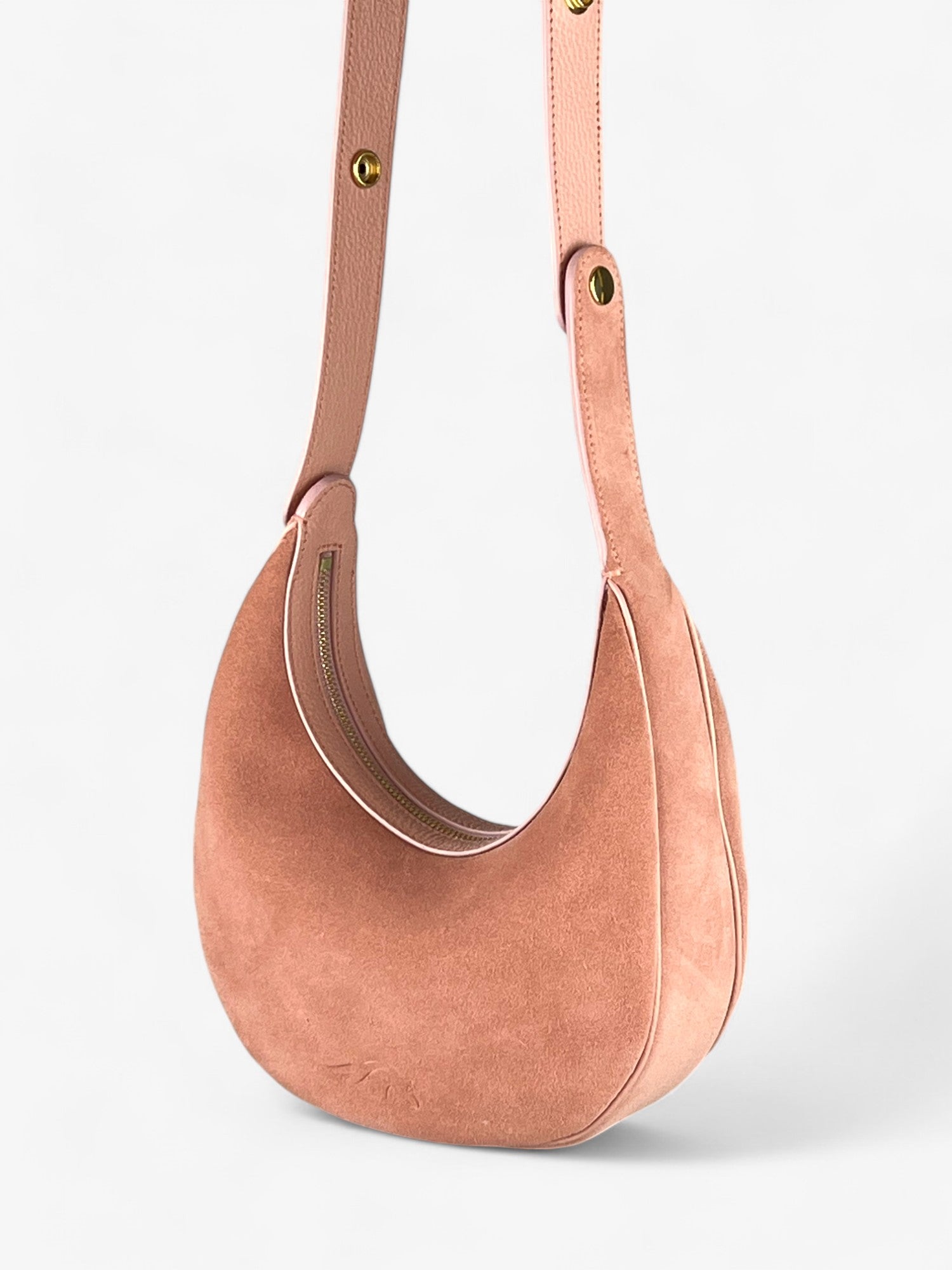 Borsa Paris M Velour Blush