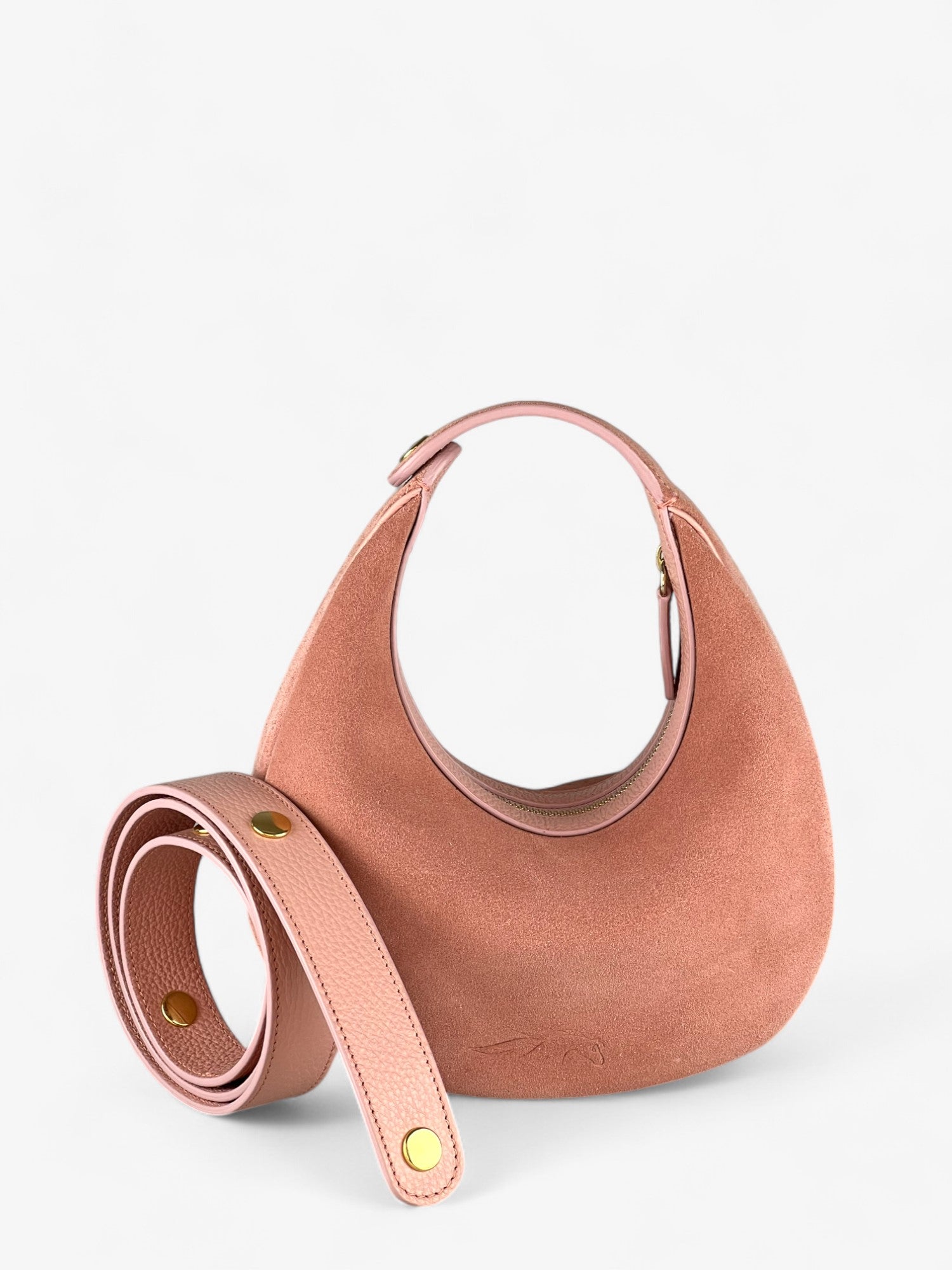 Borsa Paris M Velour Blush