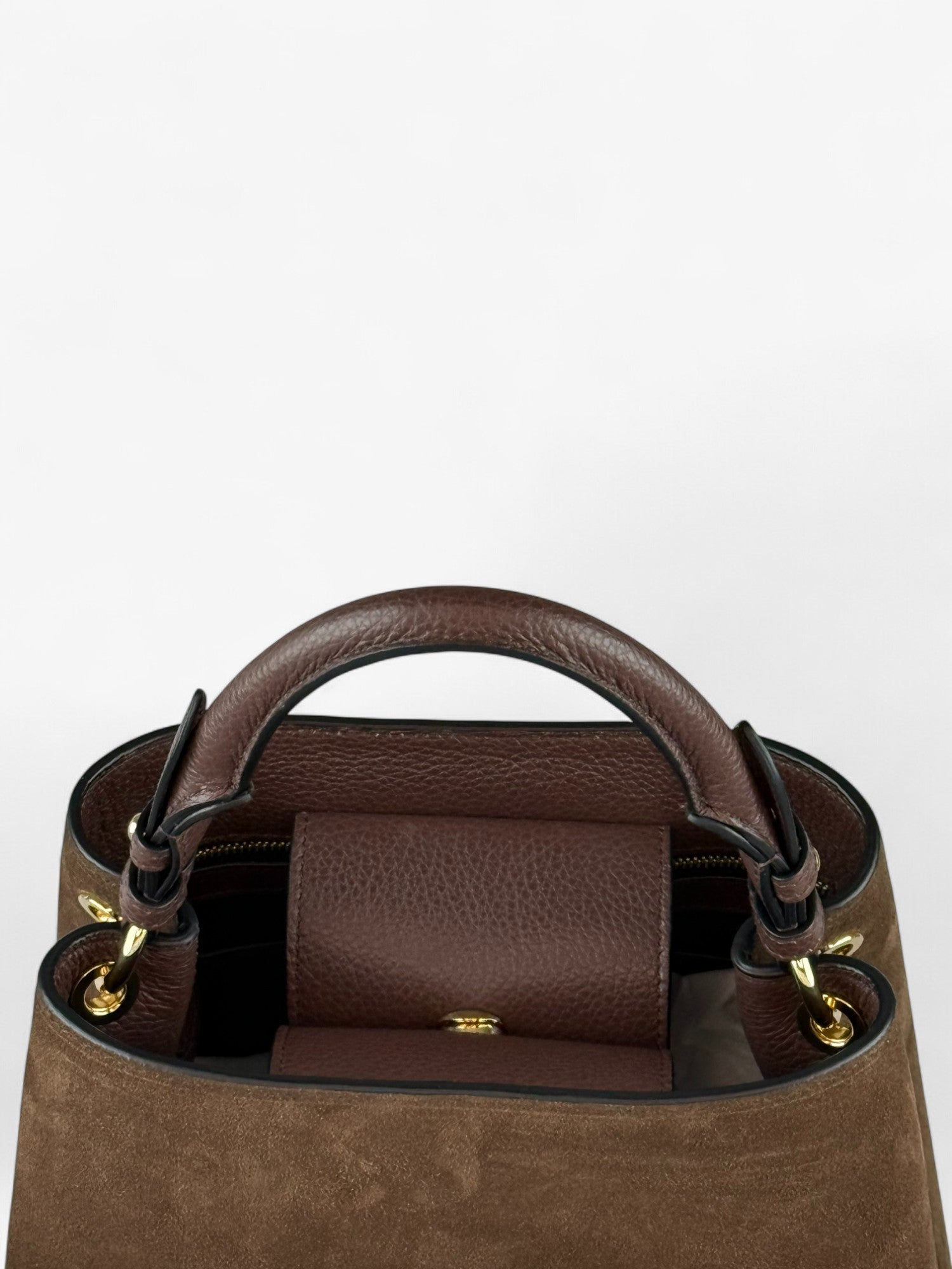 Borsa Alice M Ciocolate Velour