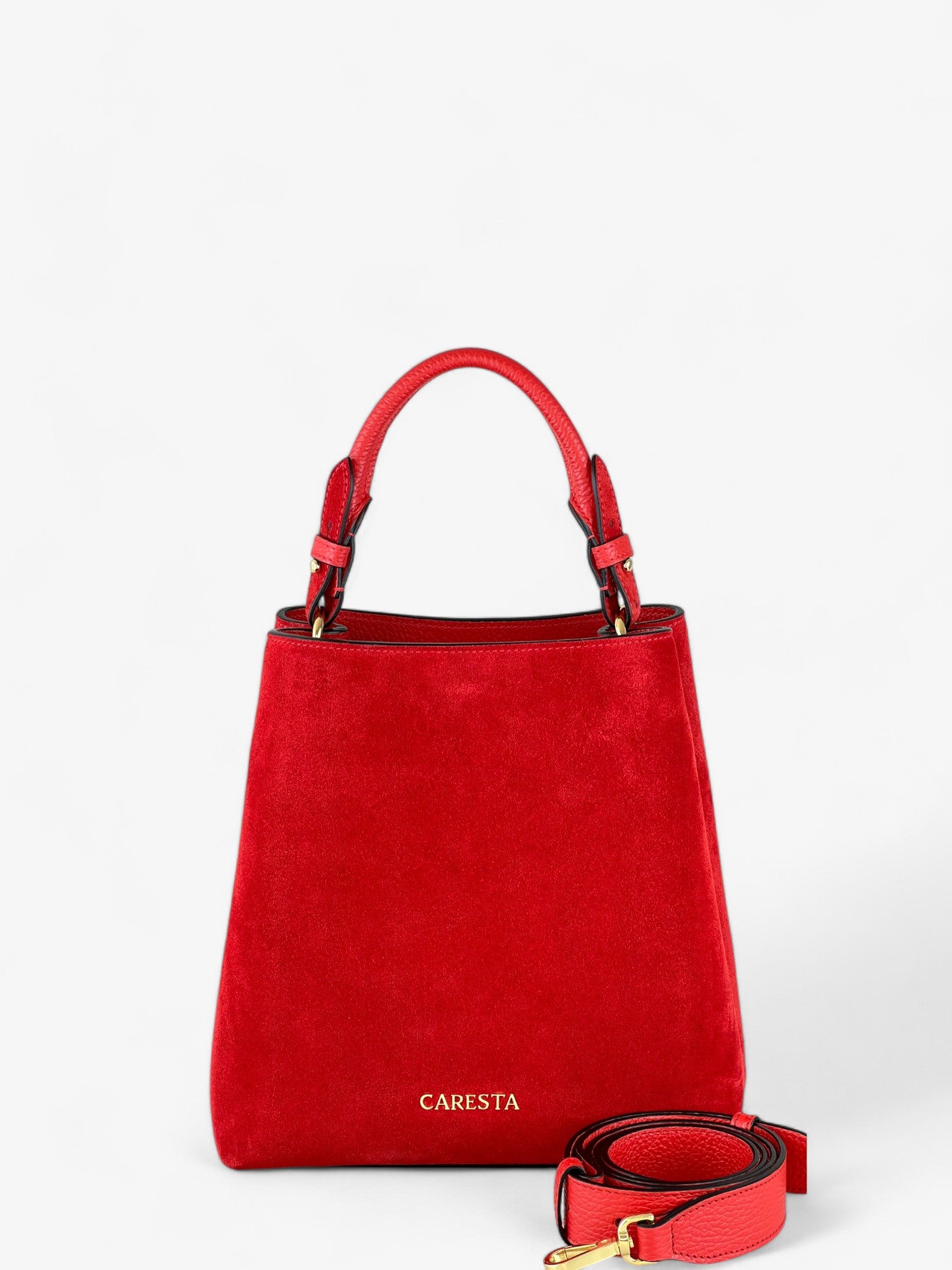 Alice M Red Velour Bag