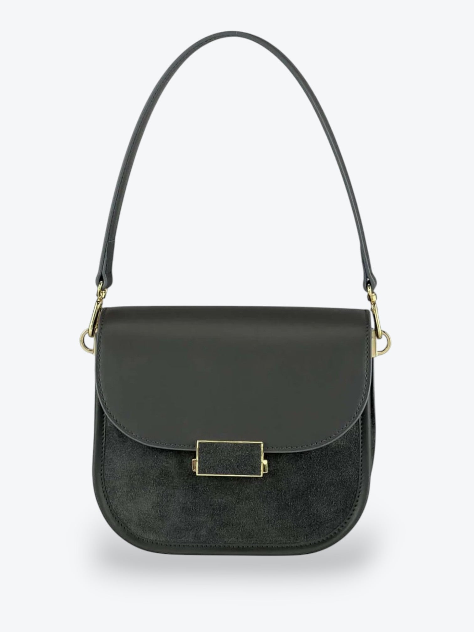 Geantă Gia Velour Dark Grey