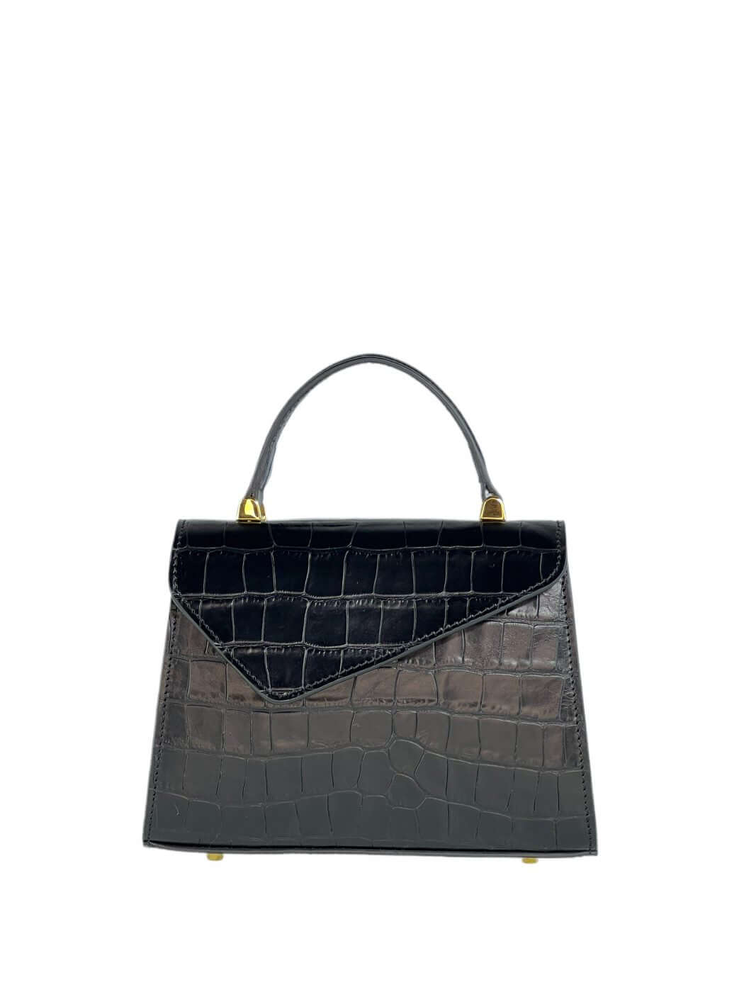 Geantă Gloria S Croco Black SS24 Materiale Exterior: Piele de vițel cu imprimeu croco Interior: Căptușeală din material textil Mâner și Curea Mâner: Fix, nedetașabil Curea: 1 curea de umar, detașabilă 1 curea lungă, reglabilă (lățime de 3 cm) cu o lungime