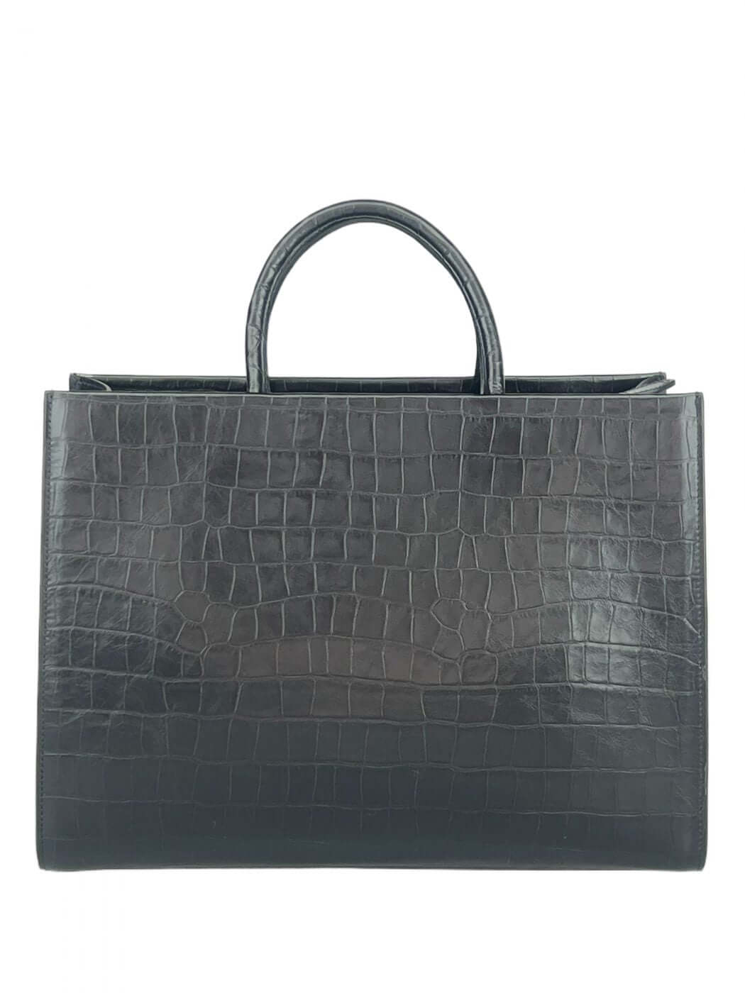 Geantă Ava L Coco Black SS24 Materiale Exterior : Piele de vițel Interior : Căptușeală din material textil Mâner și Curea Mâner : Fix , din piele Curea : Lungă de umăr reglabilă și detașabilă Compartimentare Compartiment unic Compartiment central cu fermo