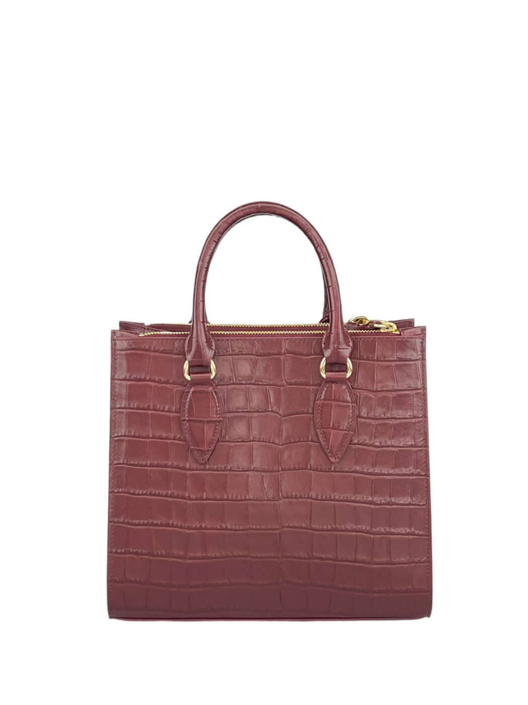 Geantă Seline M Bordeaux Croco SS24 Material exteriorPiele de vițel Material interiorCăptușeală din material textil ManerModelul este dotat cu mâner și tracollă reglabilă/detașabilă. CompartimentUn compartiment central unic, 2 compartimente laterale cu fe