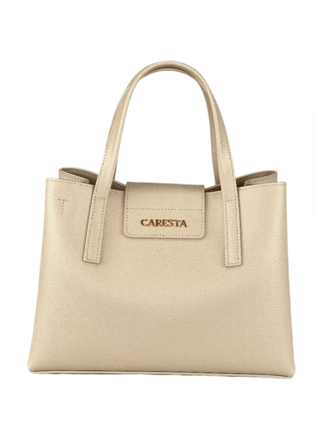 Geantă Arina S Beige SS24 Materiale Exterior: Piele de vițel texturată Interior: Căptușeală din material textil Mâner și Curea Mâner: detașabil, din piele Curea: de umăr reglabilă și detașabilă Compartimentare Doua compartimente Două buzunare Închidere cu