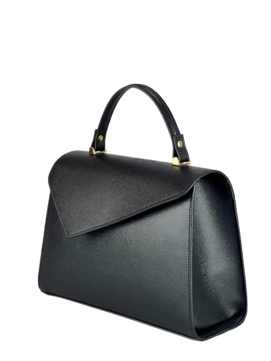 Geantă Gloria M Black SS24 Materiale Exterior: Piele de vițel texturată Interior: Căptușeală din material textil Mâner și Curea Mâner: Fix, nedetașabil Curea: 1 curea de umar, detașabilă 1 curea lungă, reglabilă (lățime de 3 cm) cu o lungime maximă de 110