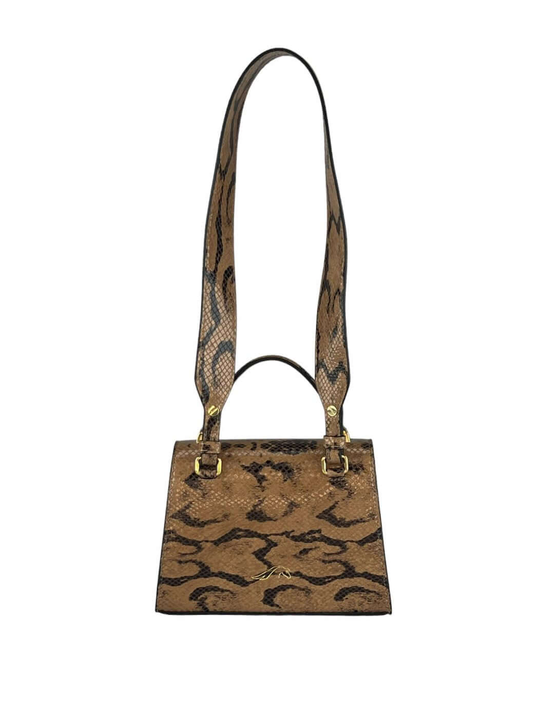 Geantă Gloria S Brown Snake SS24 Materiale Exterior: Piele de vițel cu imprimeu de șarpe Interior: Căptușeală din material textil Mâner și Curea Mâner: Fix, nedetașabil Curea: 1 curea de umar, detașabilă 1 curea lungă, reglabilă (lățime de 3 cm) cu o lung