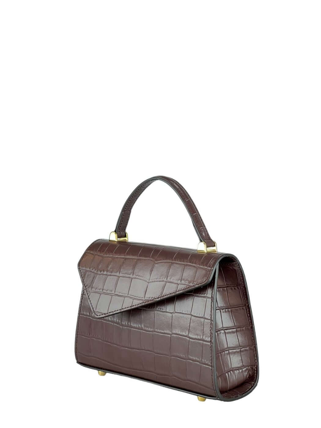 Geantă Gloria S Croco Ciocolate SS24 Materiale Exterior: Piele de vițel cu imprimeu croco Interior: Căptușeală din material textil Mâner și Curea Mâner: Fix, nedetașabil Curea: 1 curea de umar, detașabilă 1 curea lungă, reglabilă (lățime de 3 cm) cu o lun