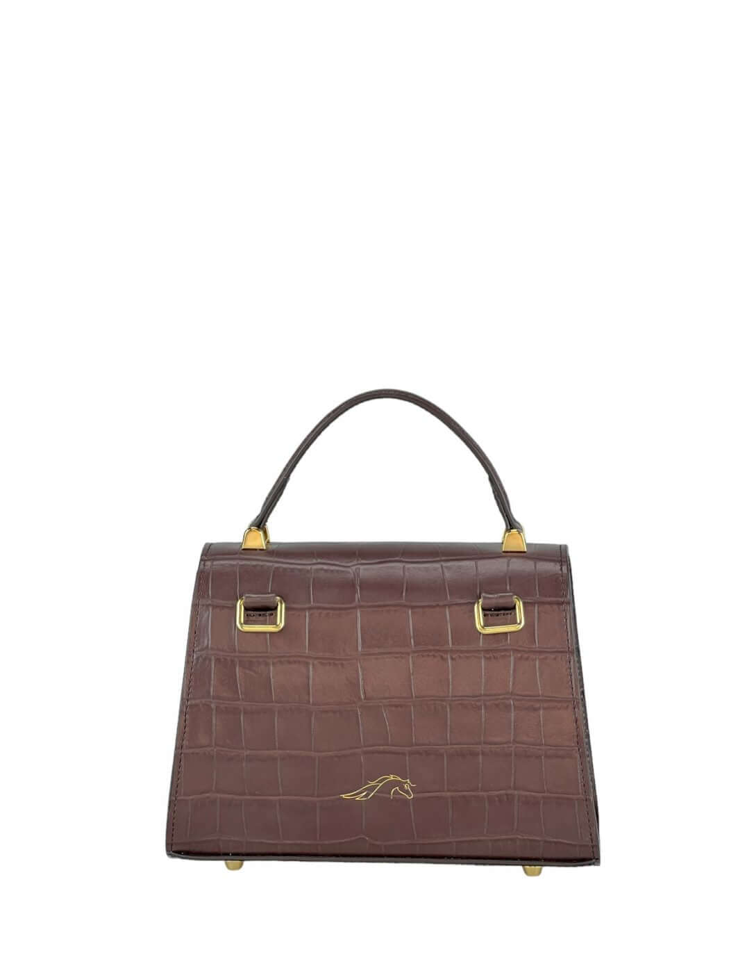 Geantă Gloria S Croco Ciocolate SS24 Materiale Exterior: Piele de vițel cu imprimeu croco Interior: Căptușeală din material textil Mâner și Curea Mâner: Fix, nedetașabil Curea: 1 curea de umar, detașabilă 1 curea lungă, reglabilă (lățime de 3 cm) cu o lun