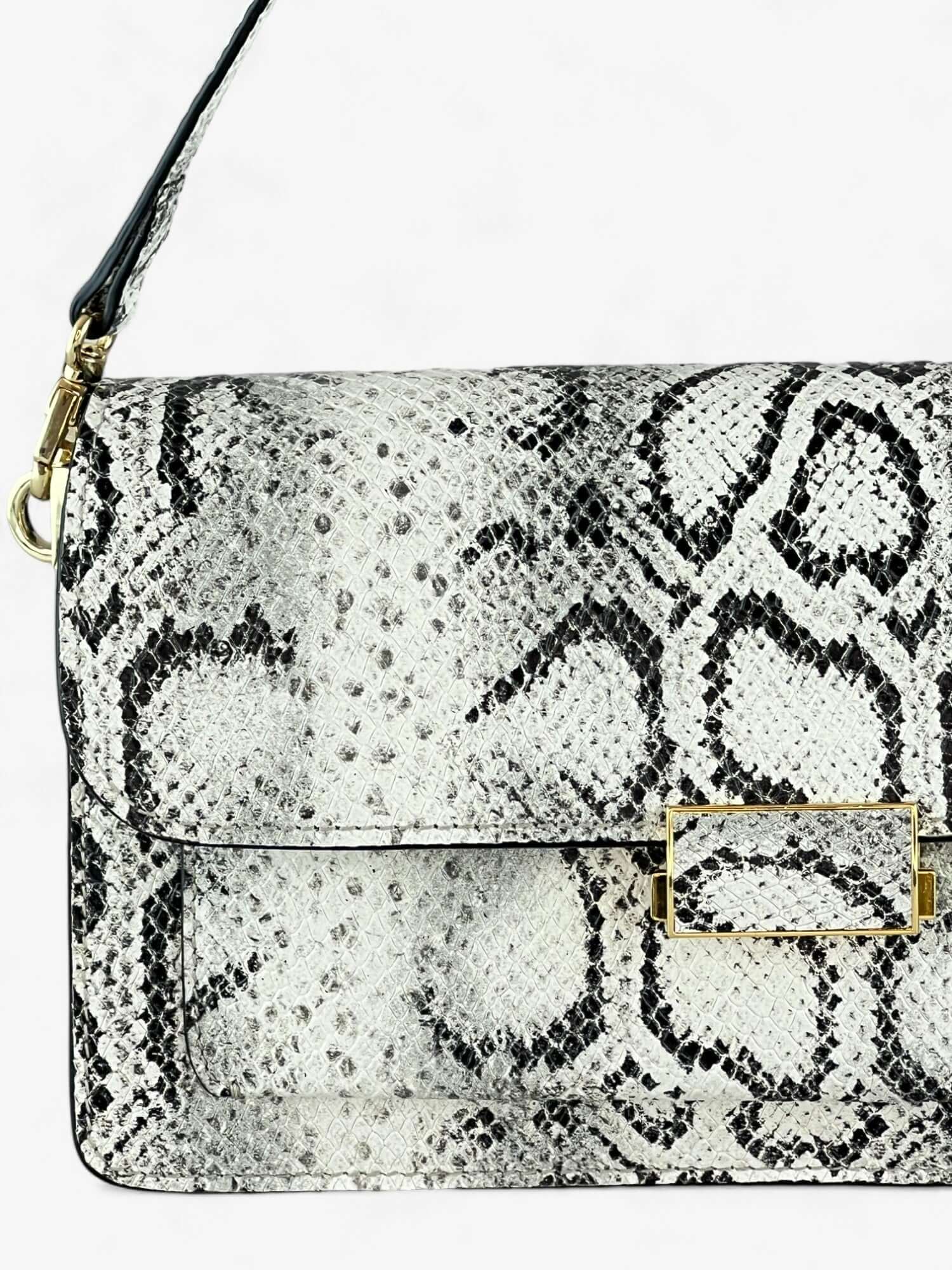 Borsa Baguette Light Snake