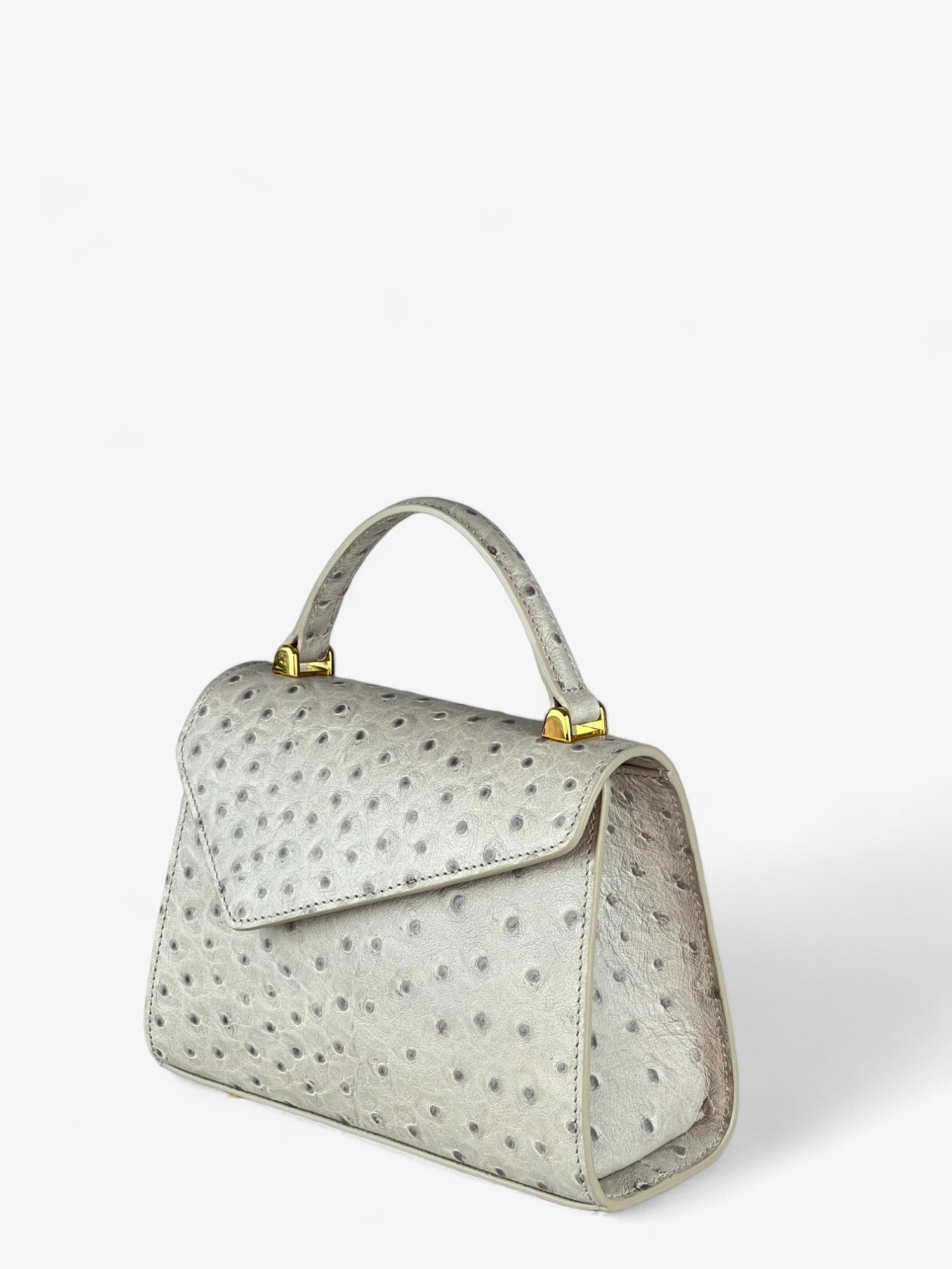 Bag Gloria S Ostrich Grey Limited Edition