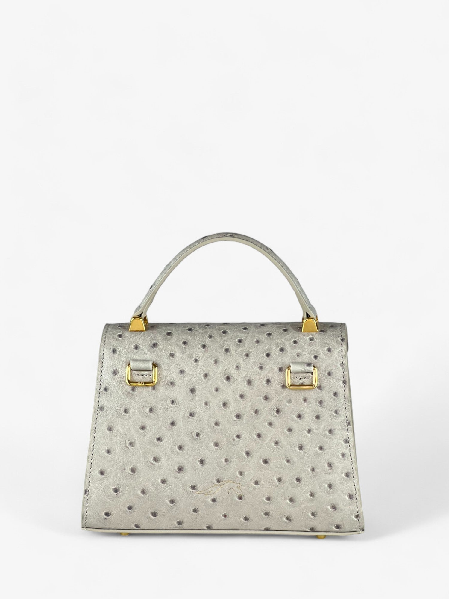 Borsa  Gloria S Ostrich Grey Limited Edition