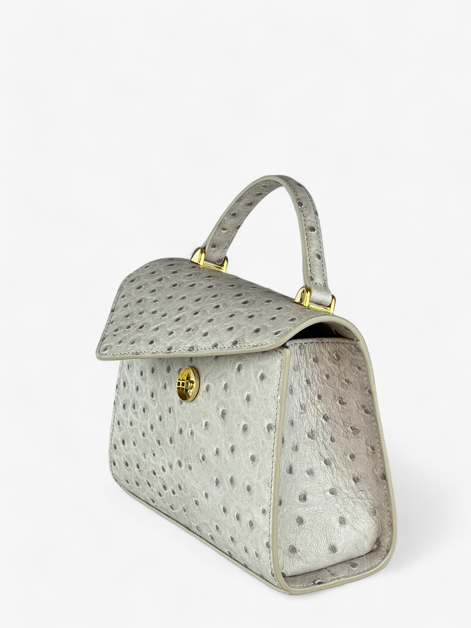 Borsa  Gloria S Ostrich Grey Limited Edition