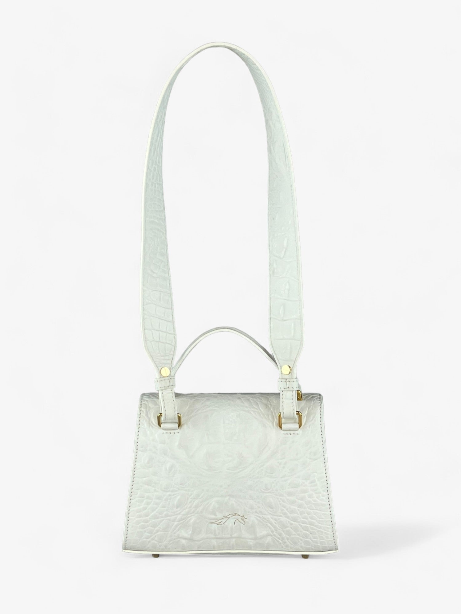 Bag Gloria S Croco White Limited Edition