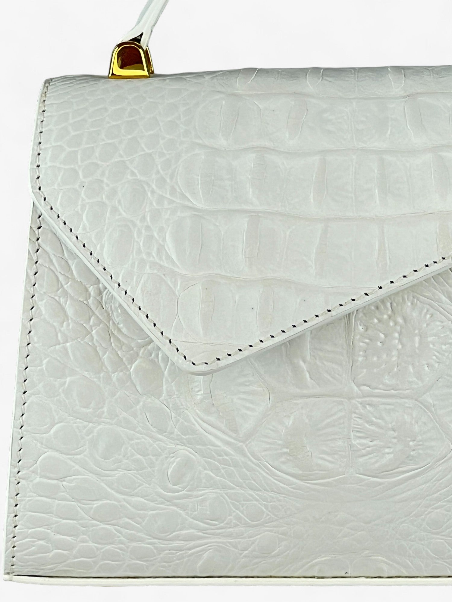 Bag Gloria S Croco White Limited Edition