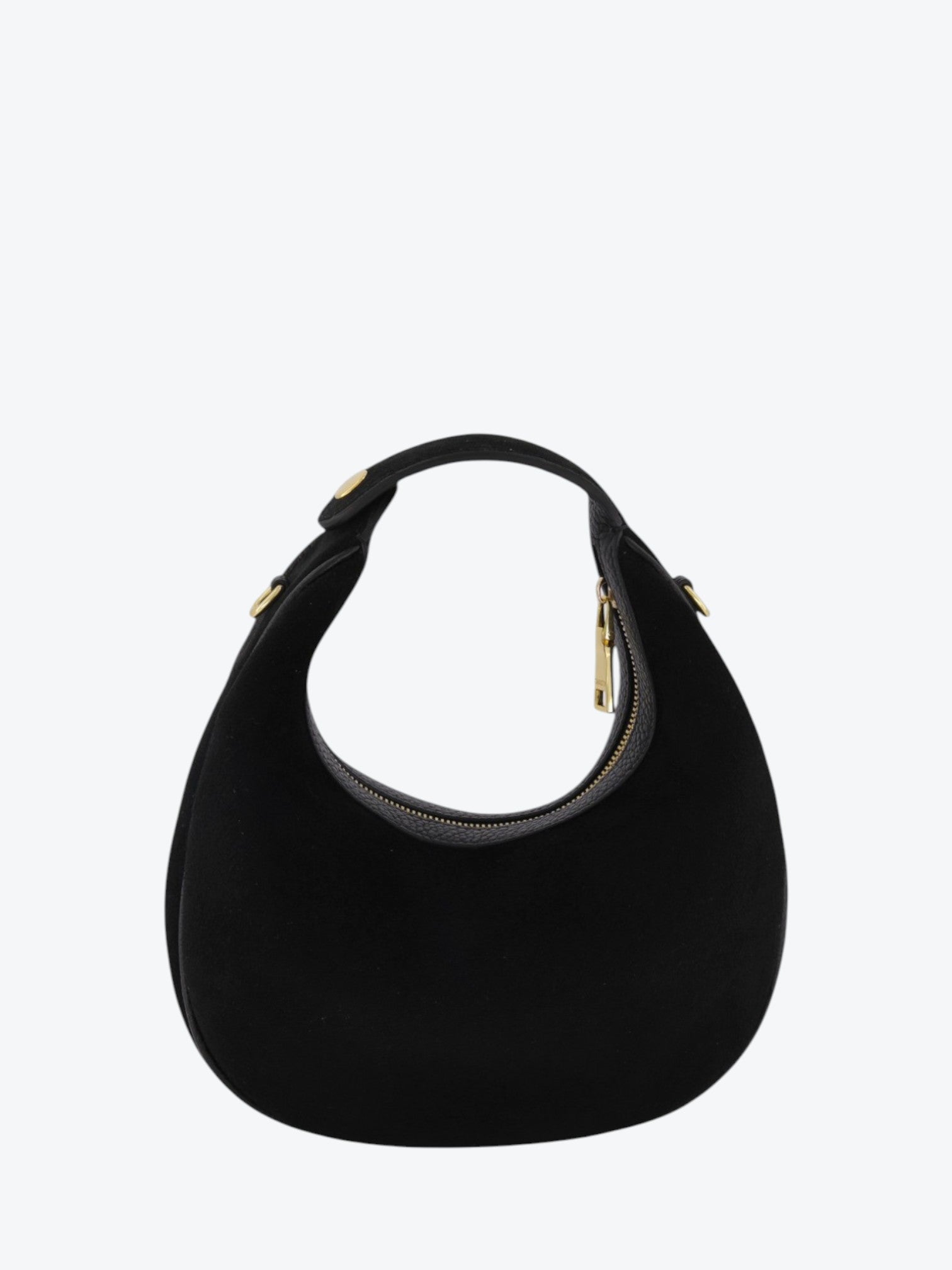 Paris M Velour Black Bag