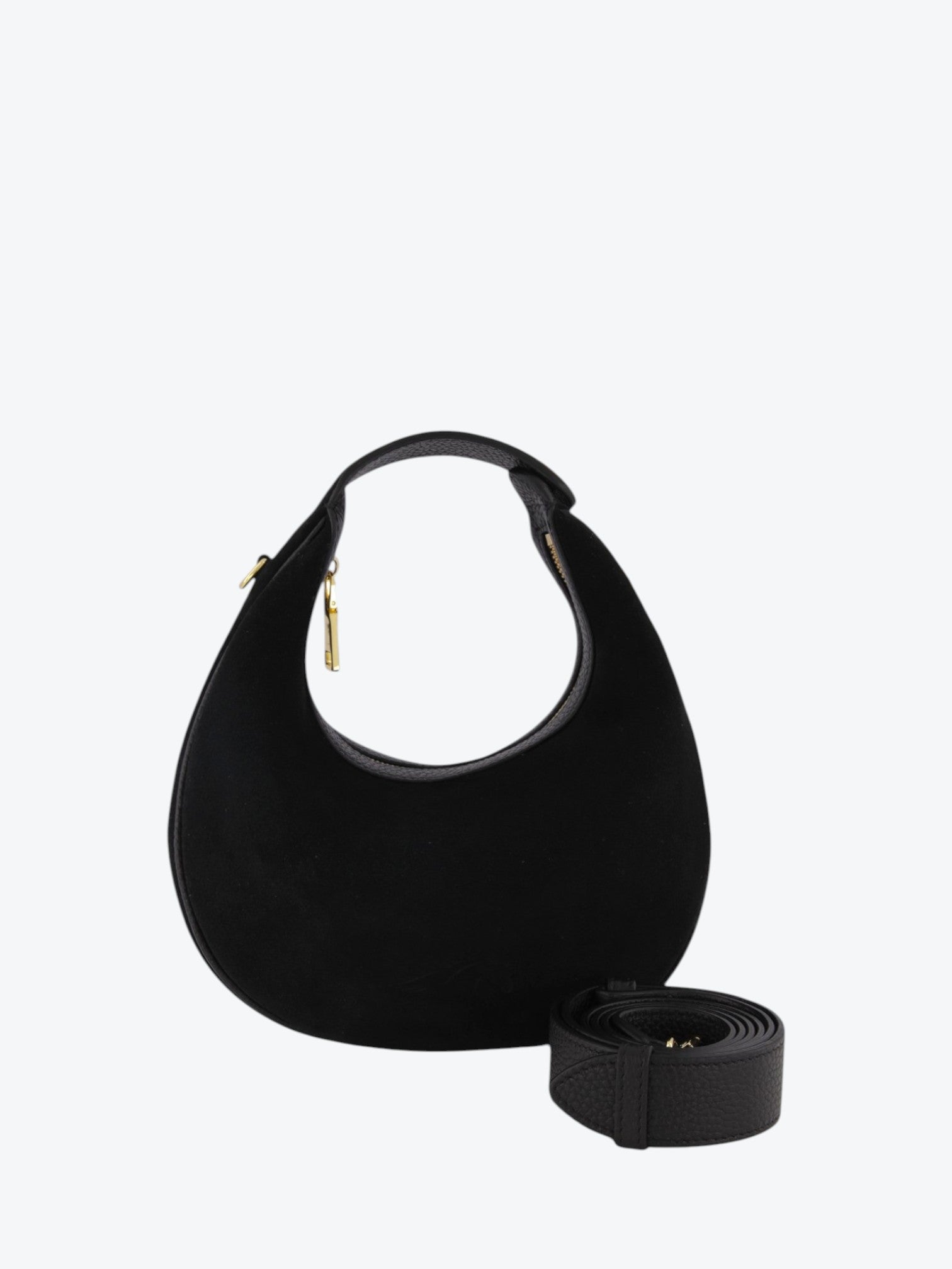 Paris M Velour Black Bag