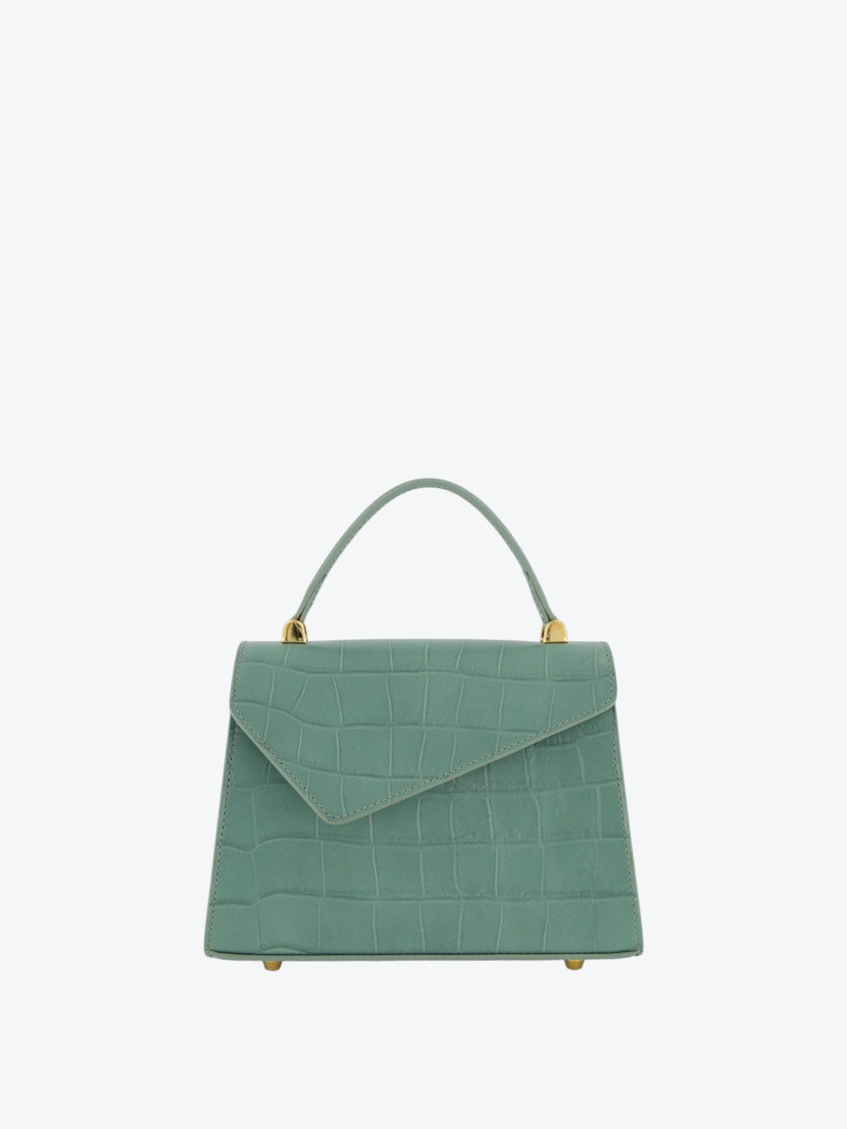 Borsa Gloria S Croco Green