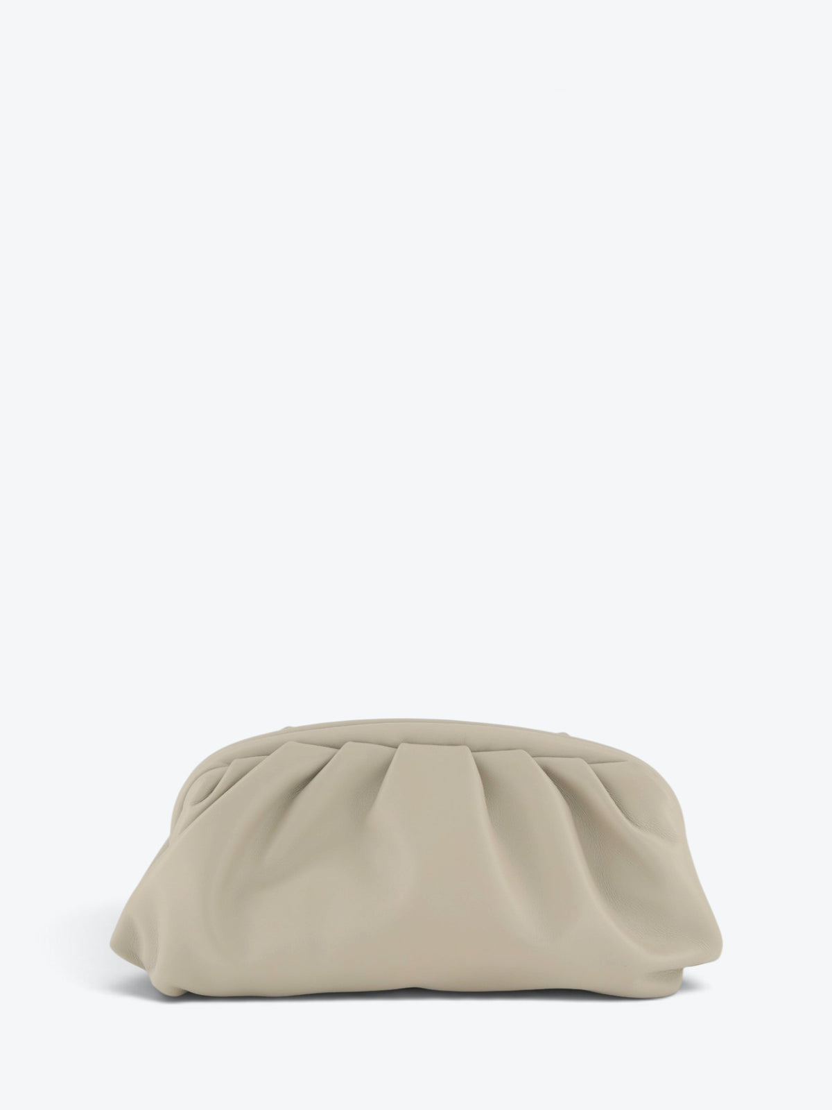 Eva Grey Nappa Small Clutch