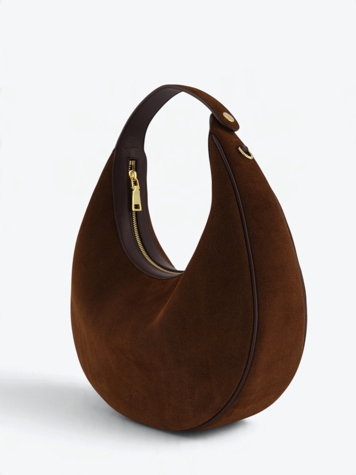 Paris L Velour Ciocolate Bag