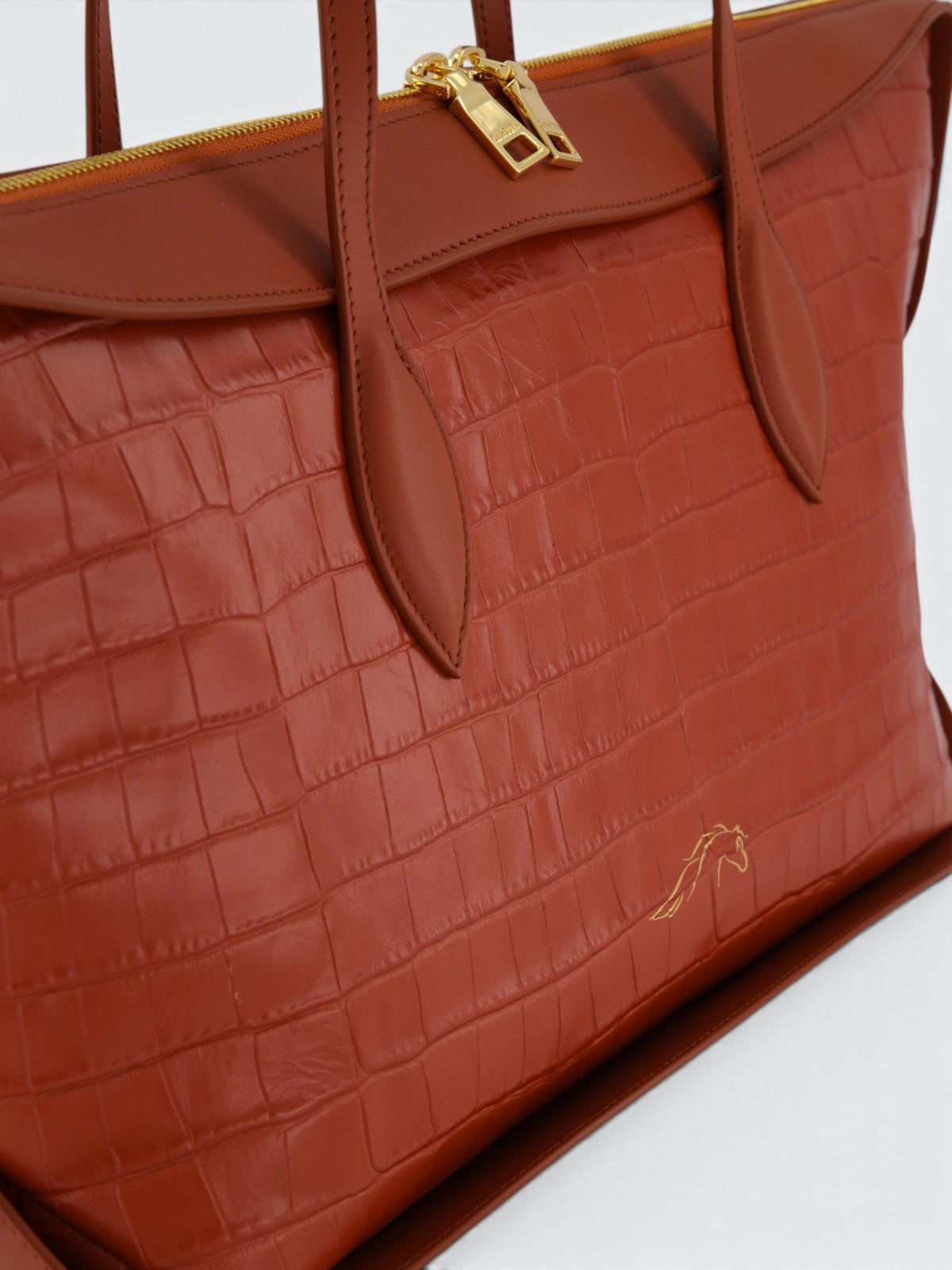 Borsa Row Black Croco