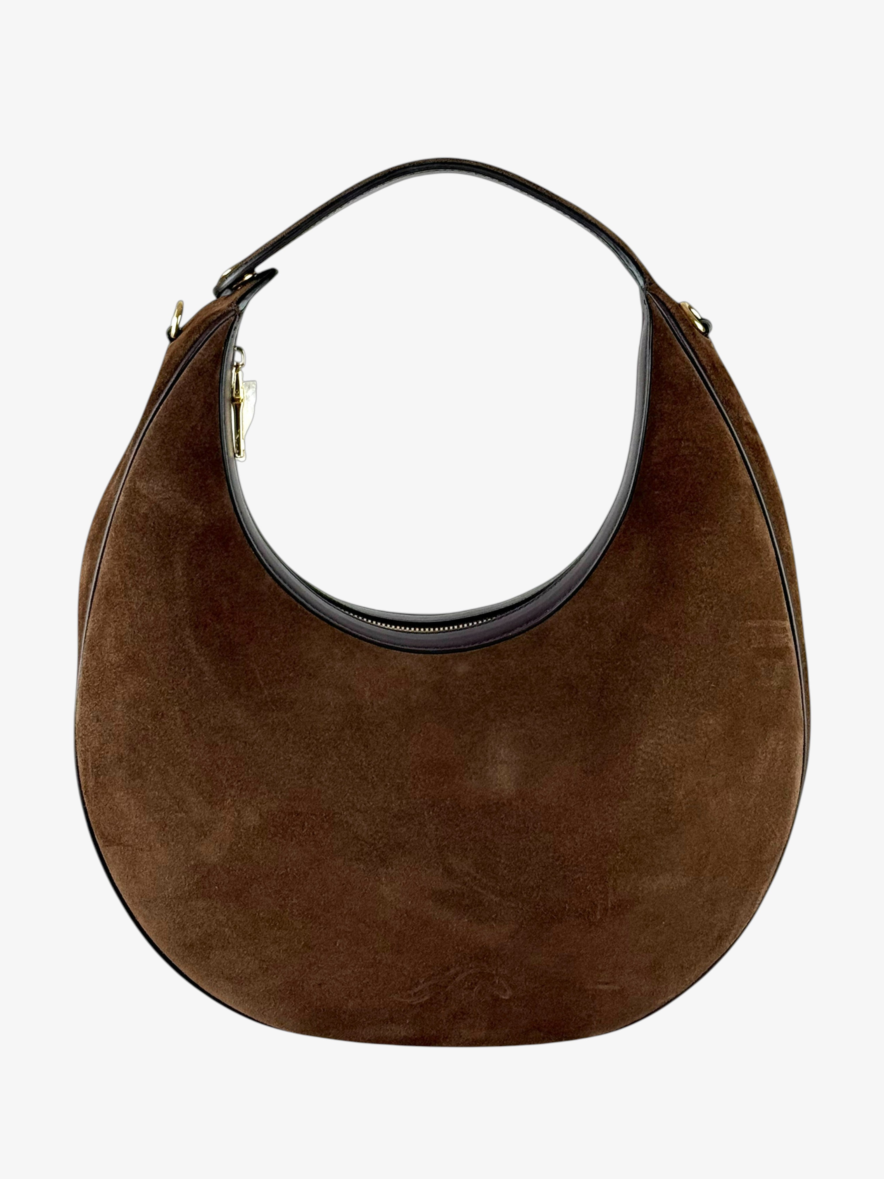 Geantă Paris L Velour Ciocolate