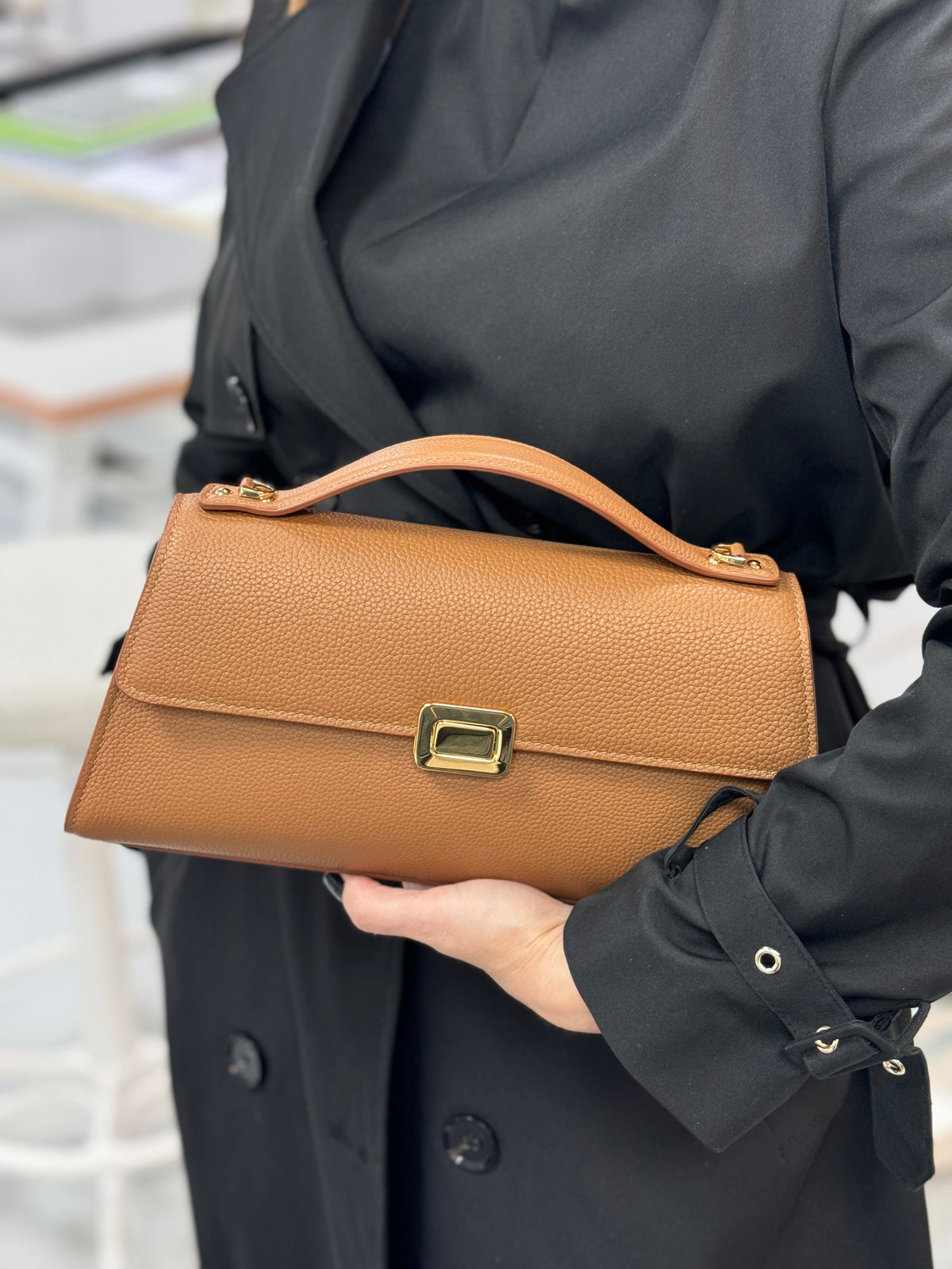 Caresta Bags - Borsa Theodora M Cognac
